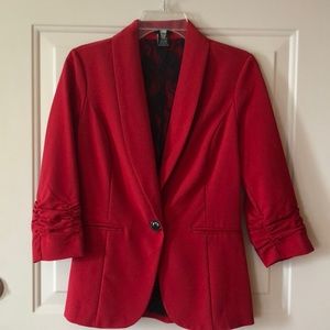 Sleek red blazer
